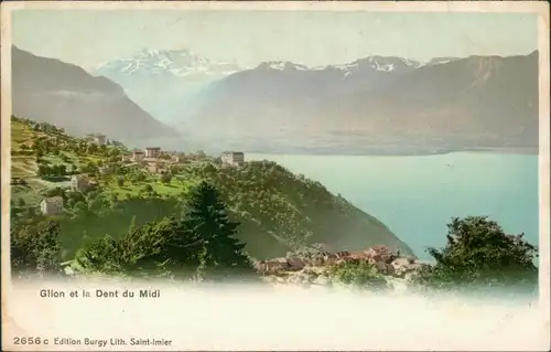 Ansichtskarte Glion-Montreux (Muchtern) Glion et la Dent du Midi 1900