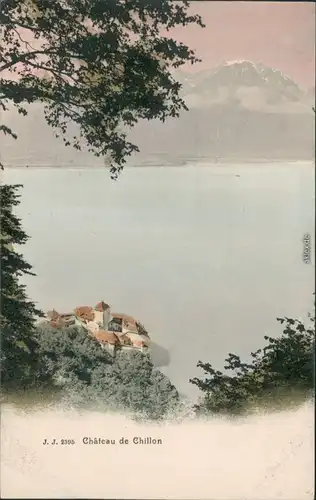 Ansichtskarte Veytaux Château de Chillon 1906