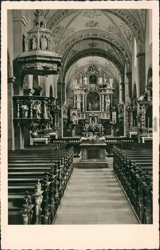 Steinfeld-Kall Salvatorianer-Kolleg Kloster: Inneres der Abteikirche 1934