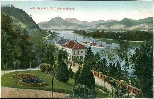 Ansichtskarte Rolandseck-Remagen Rolandseck und Siebengebirge 1907