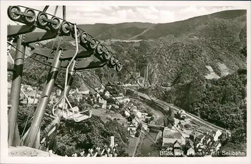 Ansichtskarte Altenahr Blick auf den Ort mit Seilbahn 1932