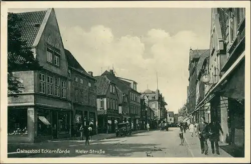 Eckernförde Egernførde | Ekernførde | Egernfjord Kieler Straße 1929