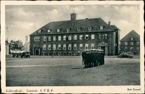 Eckernförde Egernførde | Ekernførde   Eckernföör Soldaten vor Kaserne 1939
