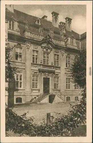 Ansichtskarte Roskow-Beetzsee Partie am Schloß 1924 
