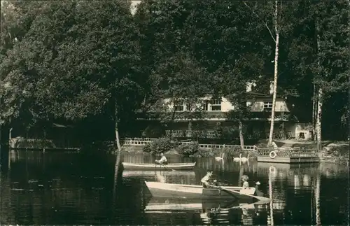 Ansichtskarte Schleusingen Partie am Haus am See 1929