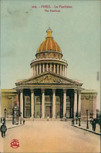 CPA Paris Panthéon 1918