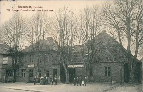 Ansichtskarte Bad Bramstedt Gastwirtschaft zum Landhause 1911 