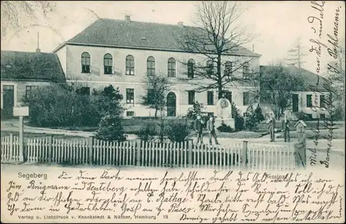 Ansichtskarte Bad Segeberg Straßenpartie am Seminar 1904 