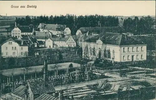 Ansichtskarte Bretnig-Hauswalde Blick auf die Stadt 1913 