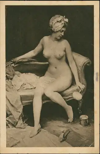Ansichtskarte  Erotika - nackte Frau - Akt Madrazo Nude 1916
