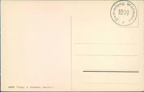 Ansichtskarte Innere Neustadt-Dresden Hauptstraße - Osterkarte 1906 