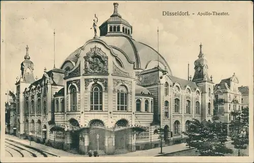 Ansichtskarte Düsseldorf Straßenpartie - Apollo-Theater 1919 