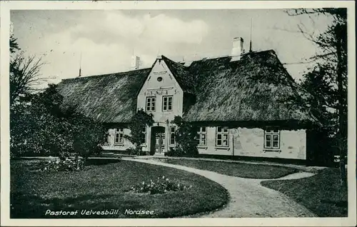 Ansichtskarte Uelvesbüll Ylvesbøl Partie am Pastorat 1938 