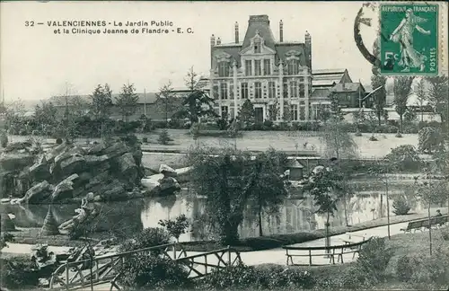 CPA Valenciennes Le Jardin Public 1911 