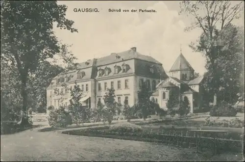 Ansichtskarte Doberschau-Gaußig Dobruša-Huska Schloss 1916