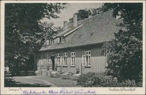 Ansichtskarte Köllnischfeld-Springe Forsthaus Köllnischfeld 1932