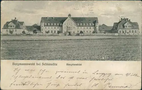 Ansichtskarte Schkeuditz Bergmannswohl 1928