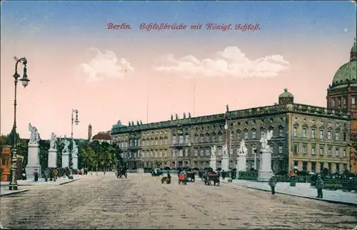 Ansichtskarte Berlin Schlossbrücke - Schloss 1914 