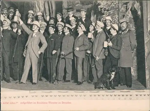 Ansichtskarte Dresden Alt Heidelberg im Residenztheater- Klappkarte 1906 