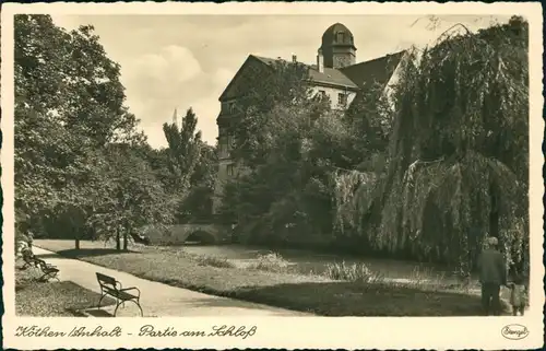 Ansichtskarte Köthen Partie am Schloss 1932