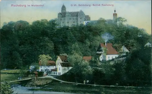 Ansichtskarte Rochsburg-Lunzenau Schloss Rochsburg 1908