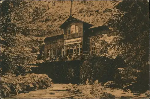 Postcard Bad Reinerz Duszniki-Zdrój Gasthaus neue Schmelze 1926 