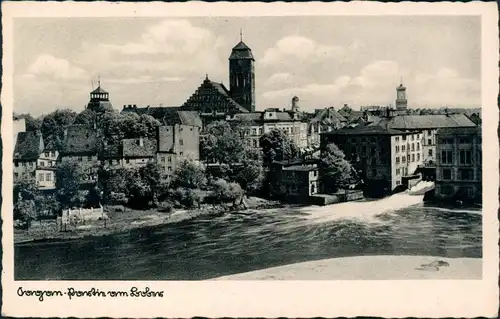 Postcard Sagan Żagań Blick auf die Stadt 1942 