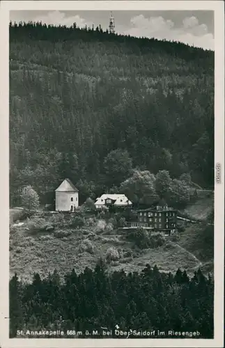 Postcard Seidorf Sosnówka Berg mit Annakapelle 1932 