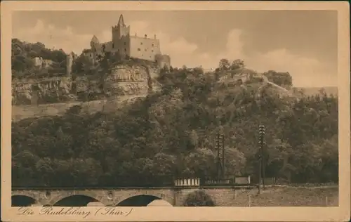 Ansichtskarte Saaleck-Bad Kösen Rudelsburg 1926