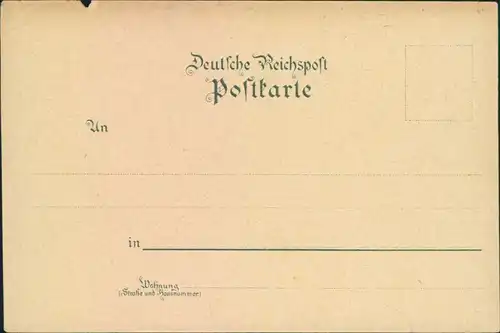 Litho Ansichtskarte Bad Frankenhausen Blick auf die Stadt 1900