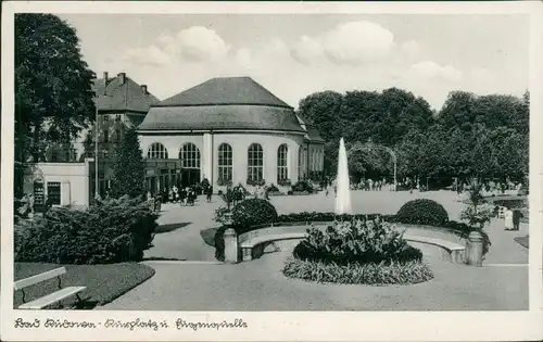 Postcard Bad Kudowa Kudowa-Zdrój Konzertplatz und Eugen-Quelle 1932
