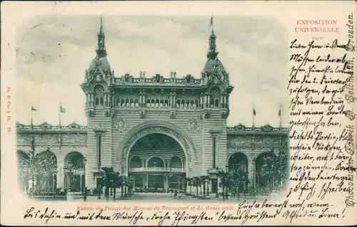 CPA Paris Palais des Moyens de Transport - EXPO 1900 