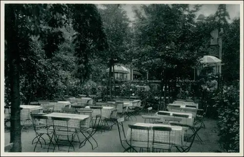 Weißer Hirsch-Dresden Konditorei-Kaffee "Faust" - Garten, Park 1929 