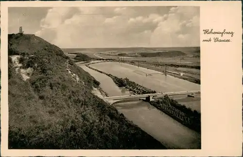 Ansichtskarte Syburg-Dortmund Hohensyburg mit Stausee 1937