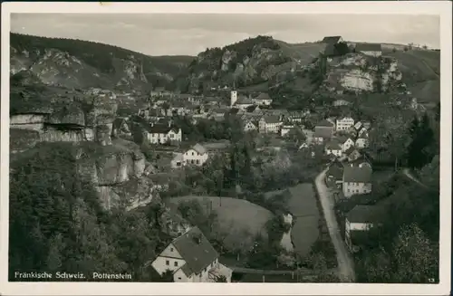 Ansichtskarte Pottenstein Panorama-Ansichten vom Ort 1937