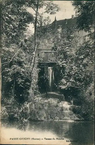 CPA Passy-Grigny Vanne du Moulin 1913