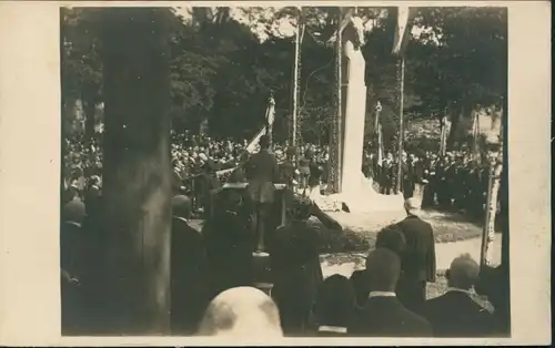 Ansichtskarte  Einweihung - Kriegerdenkmal - Privatfoto AK 1915 Privatfoto 