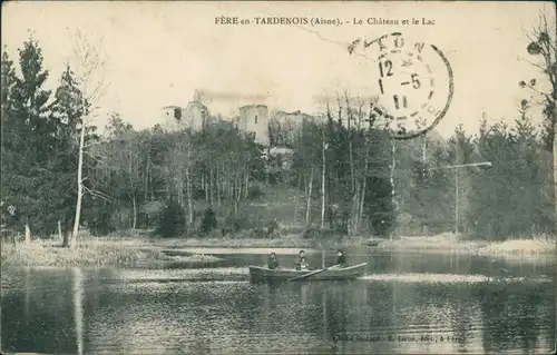 CPA Fère-en-Tardenois Le Château et le Lac 1911