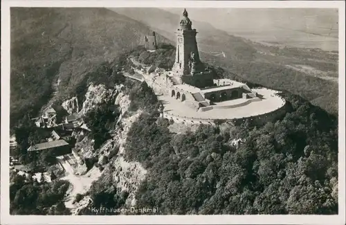 Kelbra (Kyffhäuser) Luftbild - Kaiser-Friedrich-Wilhelm/Barbarossa-Denkmal 1933