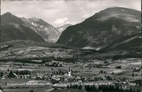 Ansichtskarte Mariapfarr Gesamtansicht mit Alpen 1967