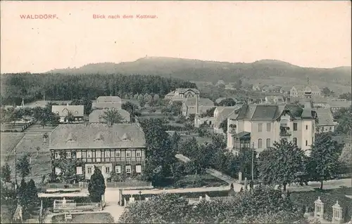 Ansichtskarte Walddorf-Kottmar Blick nach dem Kollmar 1909