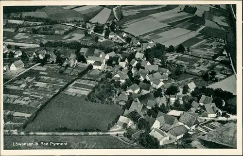 Ansichtskarte Bad Pyrmont Luftbild von Löwensen 1932 