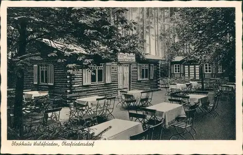 Friedersdorf-Neusalza-Spremberg  Blockhaus Waldfrieden in Oberfriedersdorf 1932