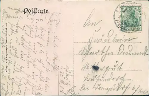 Ansichtskarte Dallgow-Döberitz Truppenübungsplatz - Wolfsberg 1911