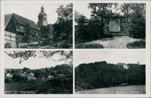 Ansichtskarte Gröditz-Weißenberg Wóspork 4 Bild: Stadt, Scala 1937 