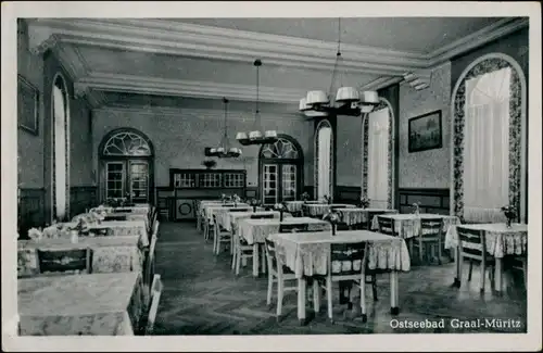 Ansichtskarte Graal-Müritz Assmann-Heim VAB Speisesaal 1954 