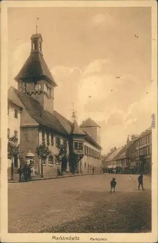 Ansichtskarte Marktredwitz Marktplatz 1922