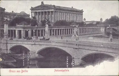 Ansichtskarte Berlin Brücke - Nationalgalerie 1913 