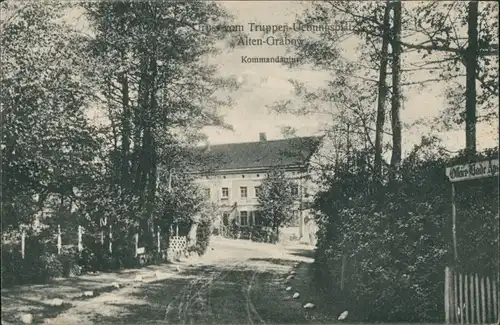 Ansichtskarte Altengrabow Straße - Kommandantur 1916 