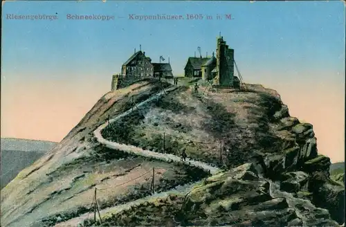 Postcard Krummhübel Karpacz Künstlerkarte - Weg zur Schneekoppe 1914 